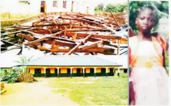 10yr old dies after classroom roof falls on pupils, teachers in Ogun