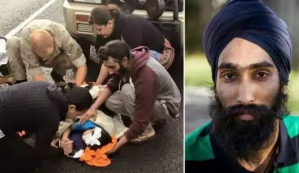 22-Year-Old Man Takes Off His Turban To Save The Life Of A Small Boy