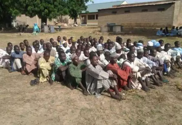 80 Boko Haram Terrorists Surrender To The Army In Bama Today