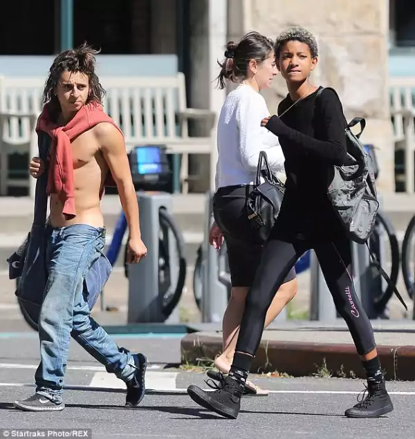 AGAIN?!: Willow Smith Is Spotted With Shirtless 20-Years Old Moises Arias