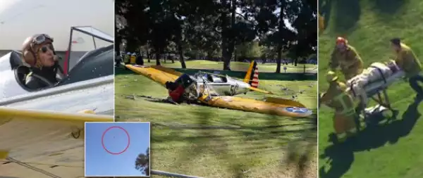 Actor Harrison Ford plane survives plane crash in LA