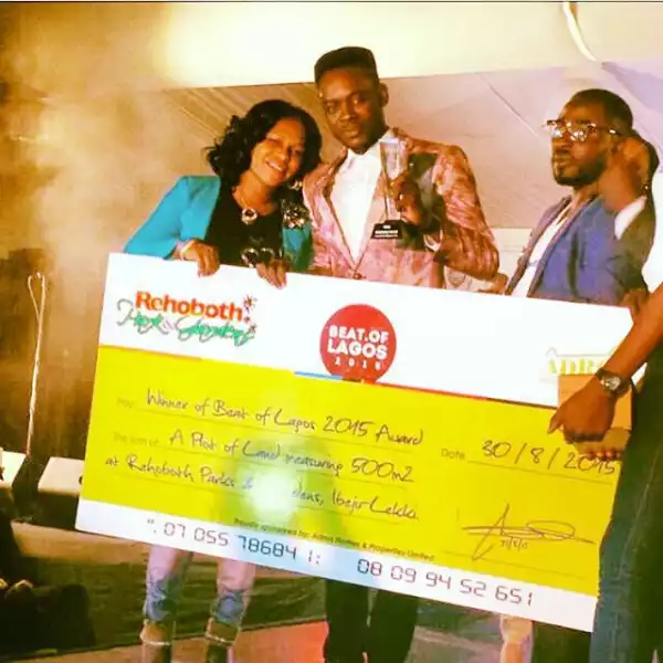 Adekunle Gold Beats Olamide, Patoranking & Kiss Daniel, Wins  ‘Beat Of Lagos Award & Plot Of Land In Lekki’