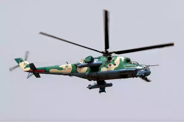 Airforce Helicopter Crashes In Lagos This Morning