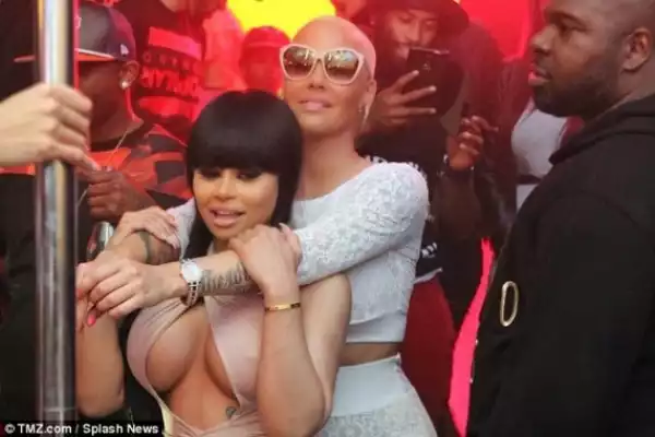 Amber Rose and Black Chyna party it up at strip club