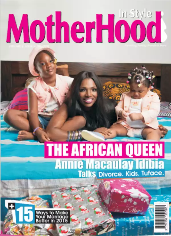 Annie Idibia And Her Cute Daughters Covers Motherhood In-Style Mag