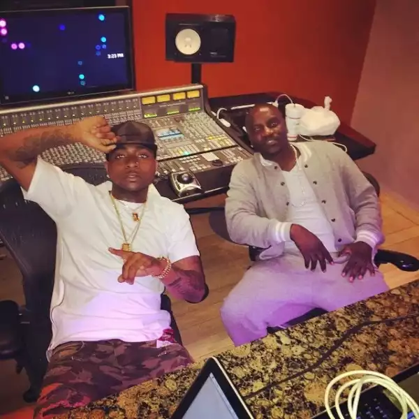 Another Collaboration! Davido Hits The Studio With Akon