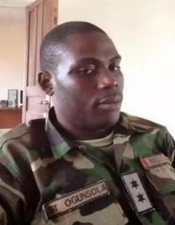 Another Fallen Hero - LT Solomom Temitope Ogunsola Losses Life In The Battle Against Bokoharam.