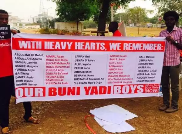 BBOG group reveal names of the 59 school boys murdered by Boko Haram
