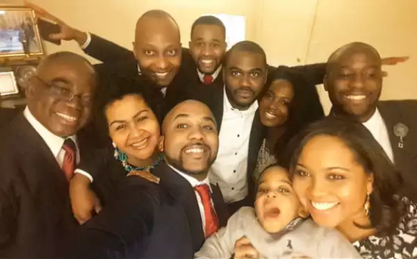 Banky W shares photo of his cute family