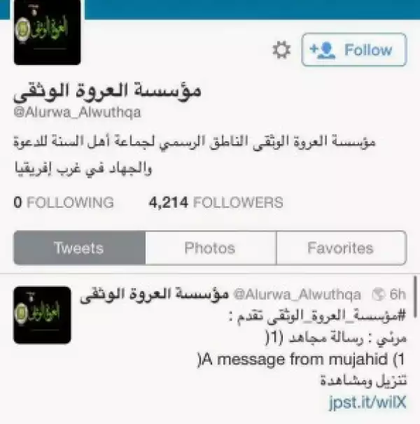 Boko Haram Has Launched Twitter Page, Gets Many Followers