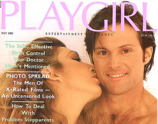 Bruce Jenner on the cover of a 1982 issue of PlayGirl magazine