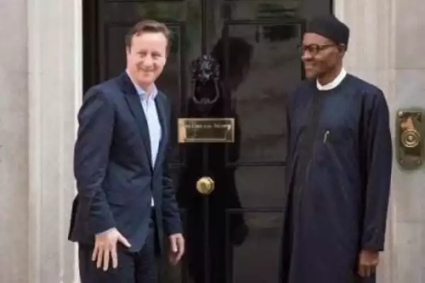 Buhari Meets British PM David Cameron In London