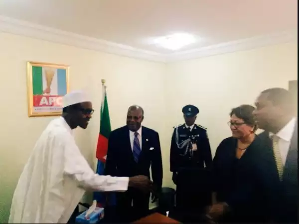 Buhari Welcomes Commonwealth Election Monitoring Team In His Abuja Office