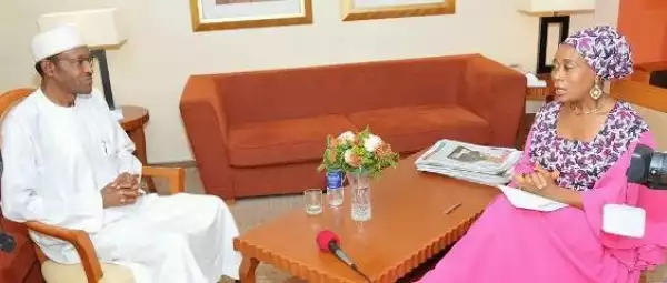 Buhari interviewed in London earlier today