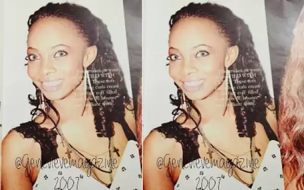 Check out Toke Makinwa’s throw-back picture