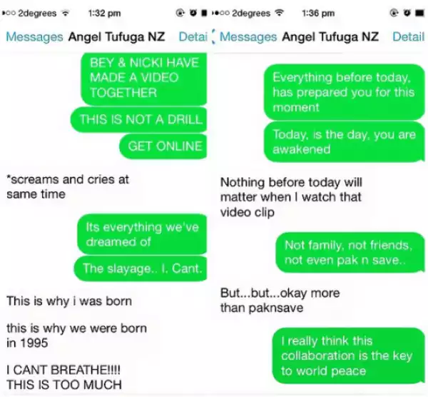 Check out this convo between friends over Nicki Minaj & Beyonce