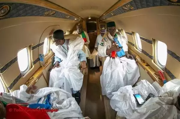Checkout The Inside Of APC Presidential Campaign Jet