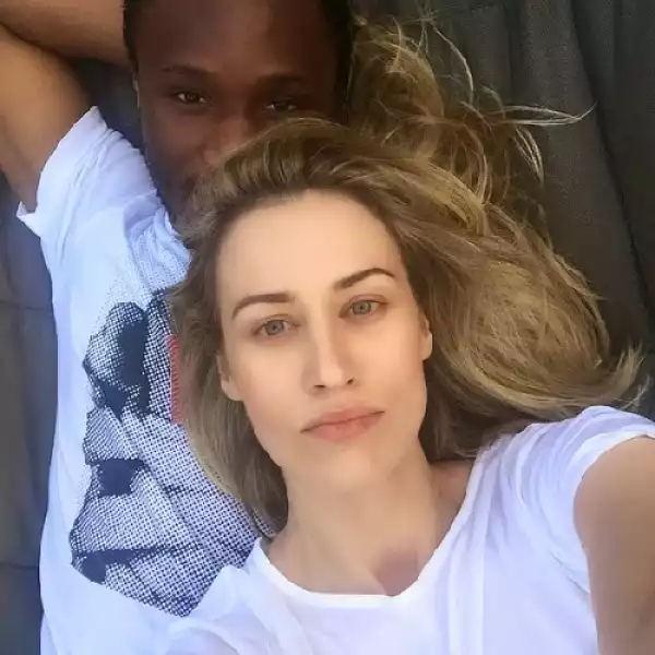 Checkout This Cute Photo Of Mikel Obi and His Russian Girlfriend