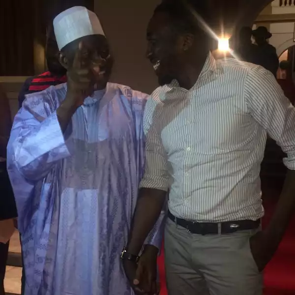 Comedian Bovi & President Jonathan Smile at Each Other, What Was The Joke About? | Peep