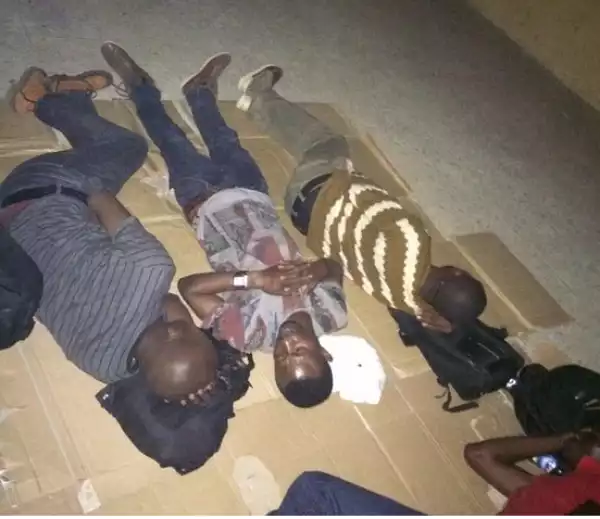 Corpers serving as INEC adhoc staff sleep onhard floor ahead of tomorrow