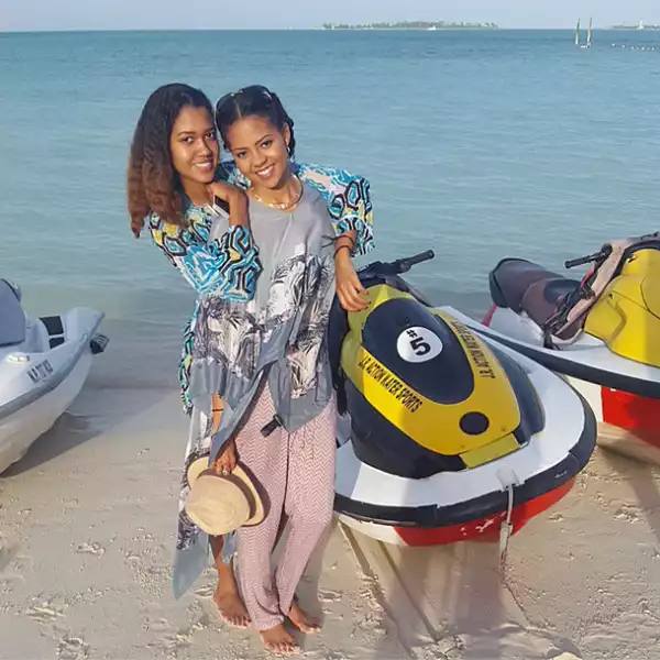D’banj’s rumoured girlfriend holidays in the Bahamas with sister
