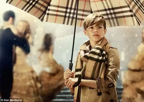 David Beckham’s son’s advert draws 10% rise in sales for Burberry