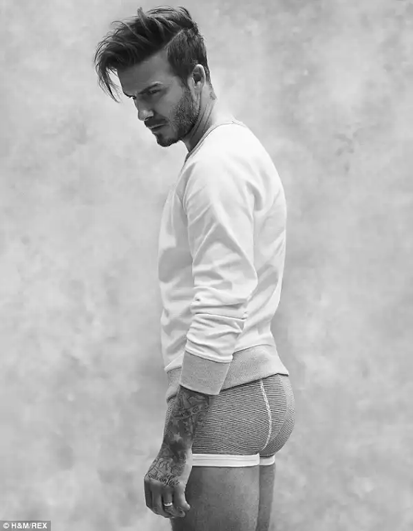 David Beckham strips all the way down in new fashion campaign