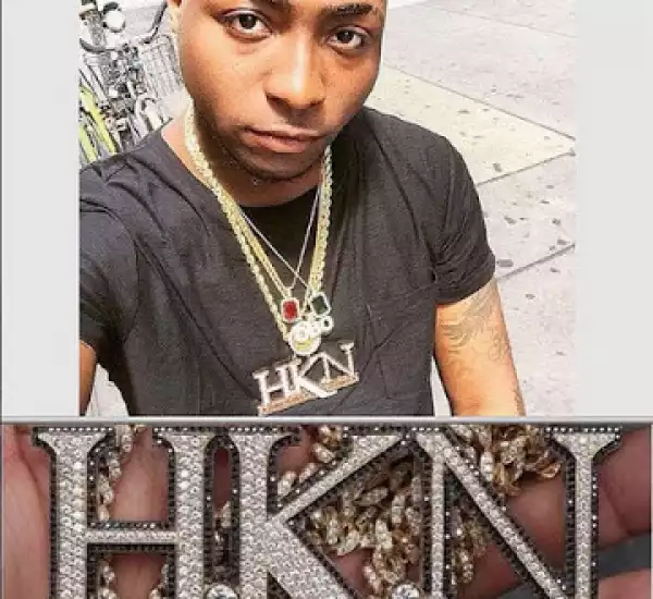 Davido Finally Reveals The Worth of His Custom HKN Necklace