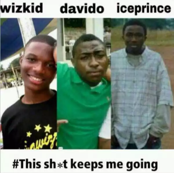 Davido shares throwback pic of himself, Wizkid, Ice Prince.. Lol!