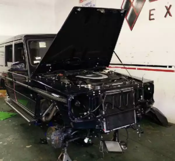 Dencia Acquires A 2015 G Wagon, Shows it Strip Down