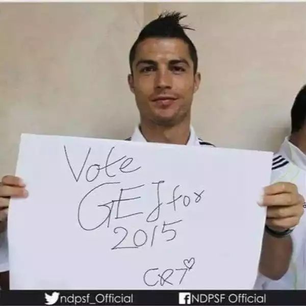 Did Cristiano Ronaldo Campaigns For GEJ?