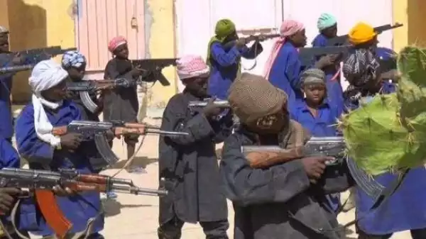 Disturbing pics credited to Boko Haram training underage boys