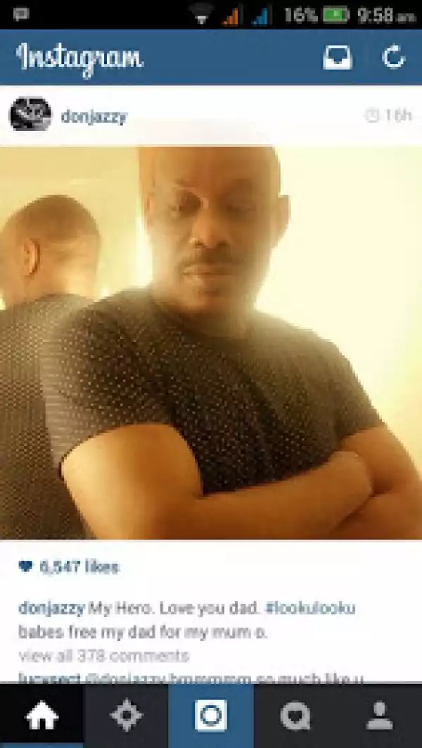 DonJazzy Shares Picture Of His Dad