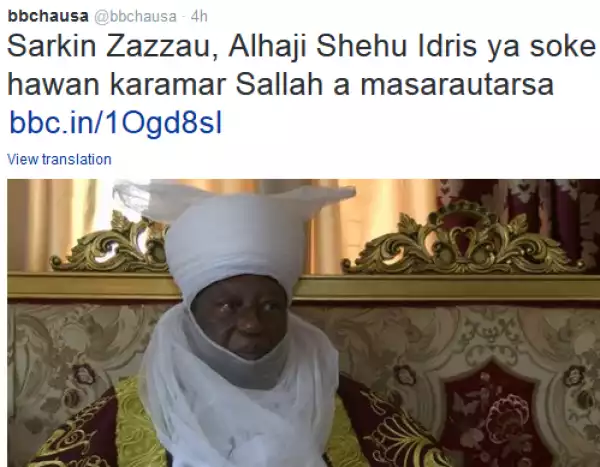 Emir Of Zaria Cancels Sallah Durbar Due To Security Challenges
