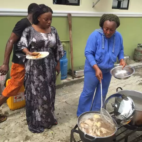 Empress Njama Cooks With Patience Ozokwor | Photos