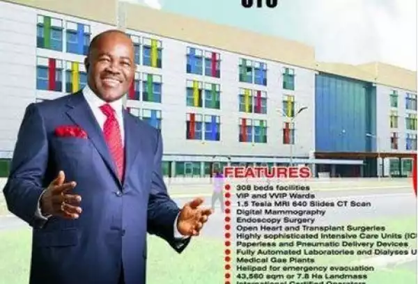 Exposed: Akpabio’s World-Class Hospital Not Yet Completed