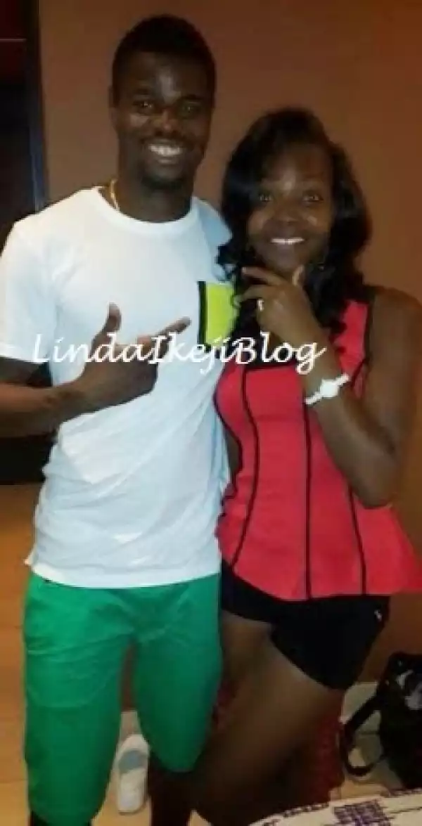 Footballer Elderson Echiejile gets engaged. See the romantic pics..