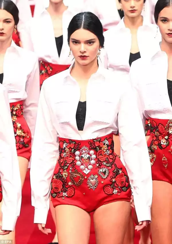 Front And Center: Kendall Jenner Is The Main Girl For Dolce And Gabbana | PHOTOS