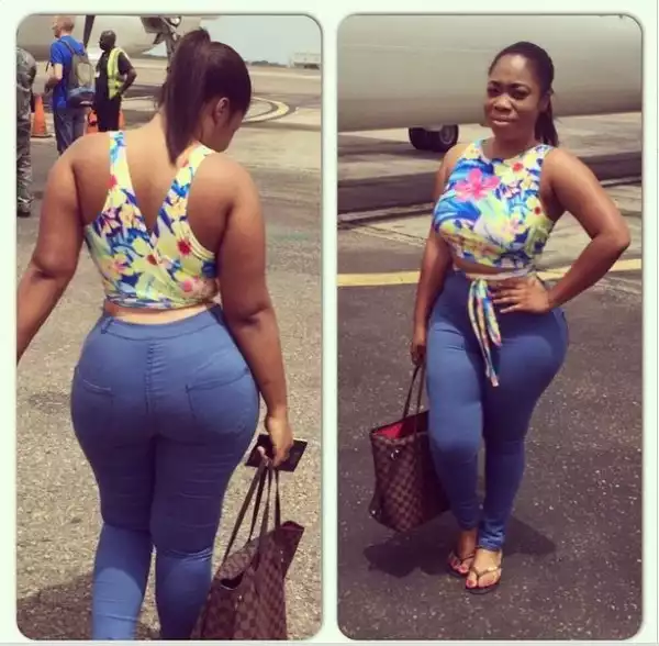 Ghanaian Actress, Moesha Buduong Shows Off Backside In New Fitness