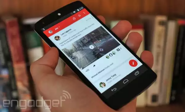 Google+ is the  latest Android  app to get a  Material Design  makeover