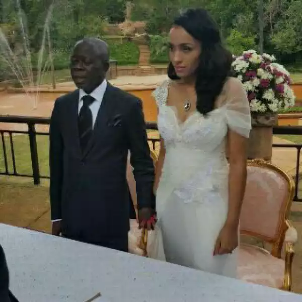 Governor Of Edo State & His New Wife Lara Fortes Jet Off To Seychelles For Honeymoon