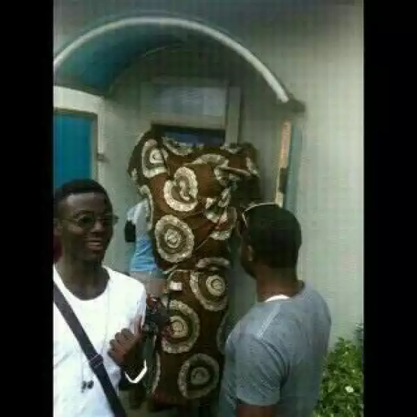 Hahaha!! See This Hilarious Photo Of A Woman Withdrawing Money From ATM