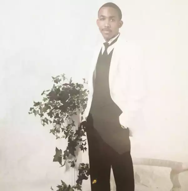 He once had hair..:-). Check out this throwback photo of Banky W