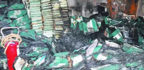 INEC Office In Abia Burnt Down By Political Thugs
