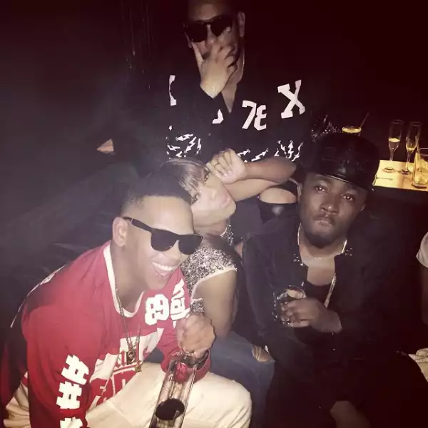 Ice Prince Spots In A Party With Bonang Matheba, AKA and Da Les in South Africa