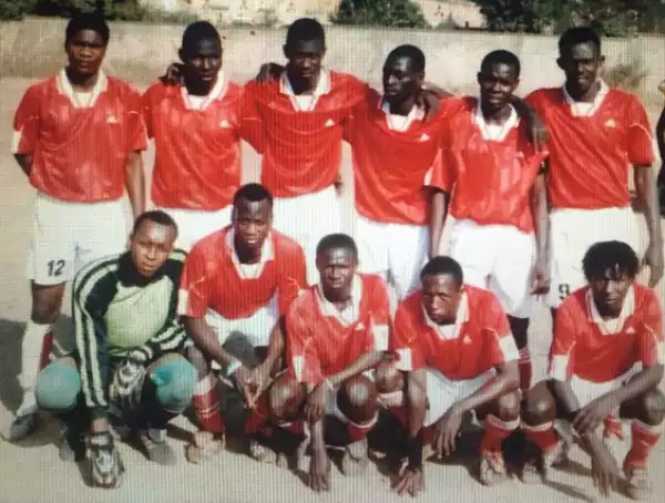 Ideye Brown shares throwback pic of himself as a struggling footballer
