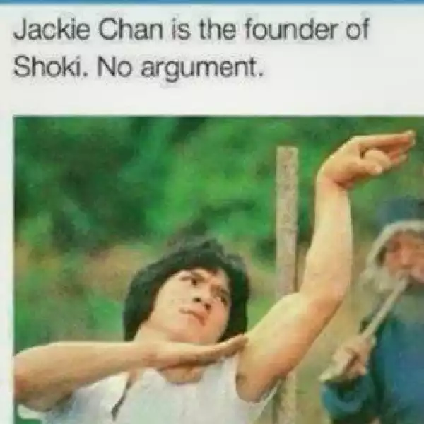 Jackie Chan Was The Founder Of The Popular Dance Known As "SHOKI".