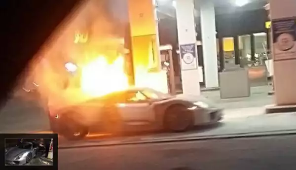 Just Like That? $845,000 Porsche 918 Spyder Burns To The Ground In Canadian Gas Station | Photos