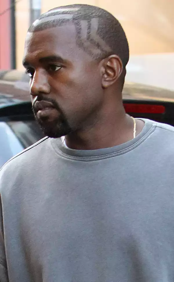 Kanye West Debuts New Weird Haircut—and You’ve Gotta Take a Closer Look! | PHOTOS