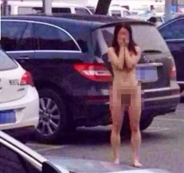 Karma: Woman Leaves Cheating Husband & Twin Sister N*ked in Busy Car Park (Photos)